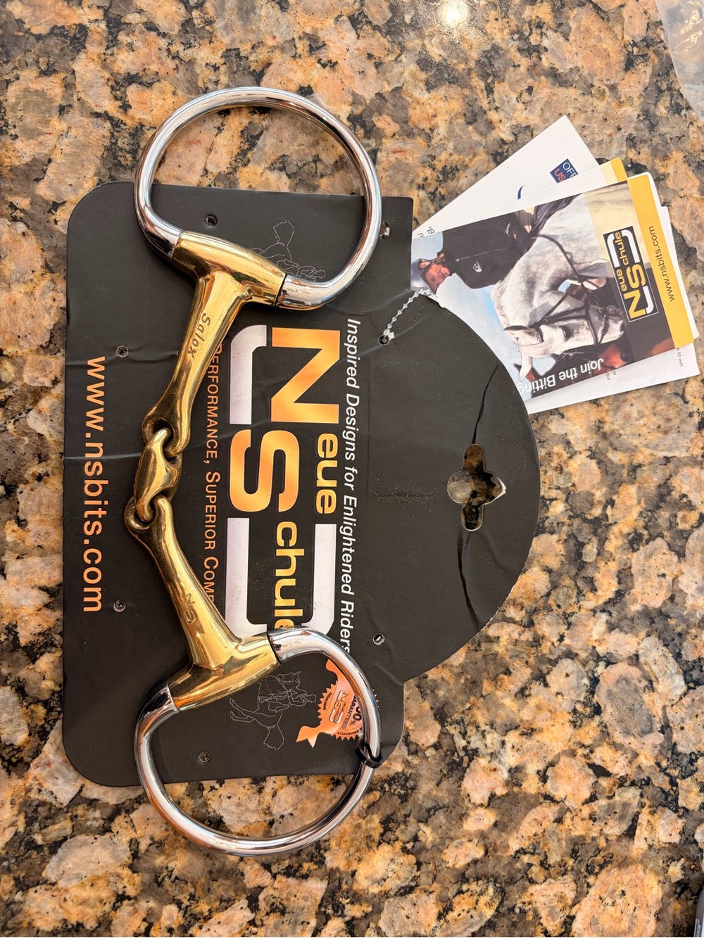 Neue schule tranz angled lozenge eggbutt horse but 5.25 inch / 16mm